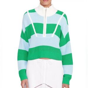 💚 100% Authentic Women STAUD Hampton Cropped Sweater/ Size XS💚